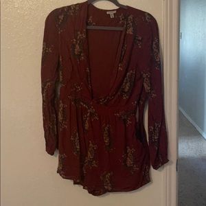 Long sleeve romper with shorts